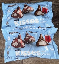Hershey&#39;s Kisses ~ Hot Cocoa Milk Chocolate Candy 9 oz, 07/2024 ~ 2 Bags - £17.32 GBP