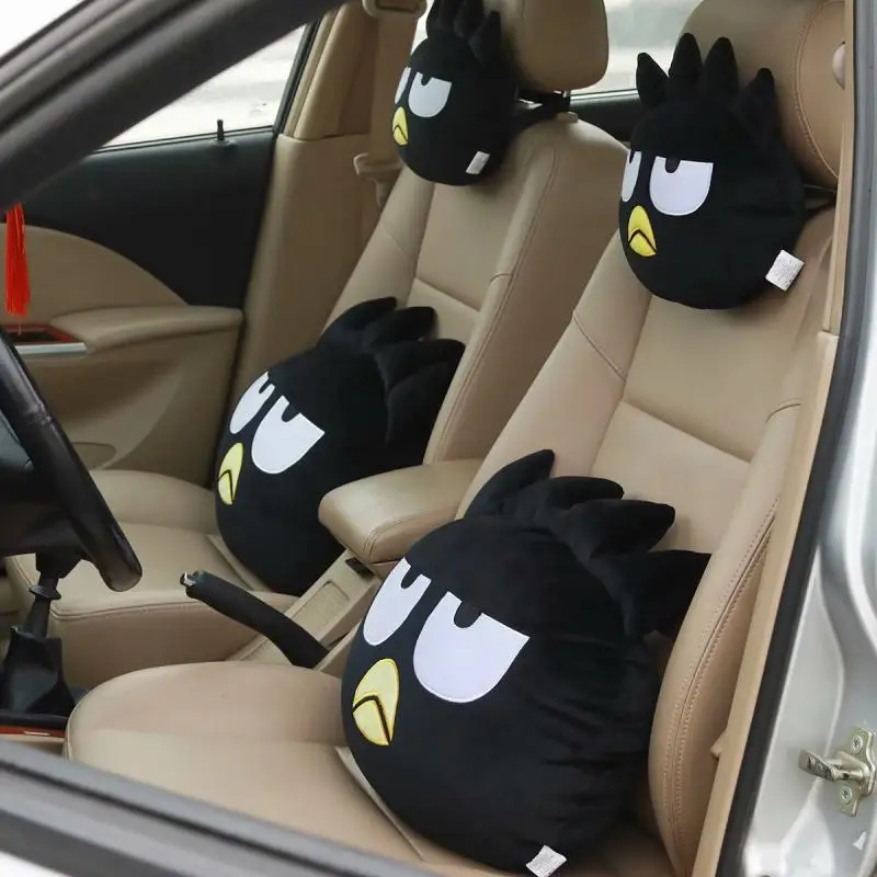 Sanrio Car Neck Pillow Seat Belt Shoulder Pads Bad Badtz Maru Coral Velvet - £13.49 GBP+