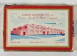Vtg Sealed Remembrance Bridge Playing Cards Zarkin Machine Co Missile Aircraft - £36.40 GBP