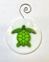 Sea Turtle Fused Glass Sun Catcher - £20.84 GBP