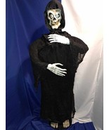 2007 Gemmy Life Size Halloween Skeleton Prop Decoration 70 inch Lights a... - $163.63