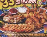 Joe&#39;s Crab Shack Pirate of Surfboard Menu Memphis Tennessee  - £12.45 GBP