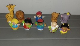Little People Lot Fisher Price 2000s 10 assorted Noah giraffe lion bear  - $14.99