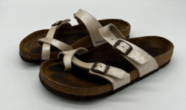 Birkenstock Mayari Birko Flor Graceful Pearl White Sandals - 37 240 L6 M4 - £47.47 GBP