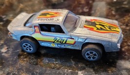 Chevy Camaro Z28 Vintage Fire Ball Jr #27 Friction Race Car Silver Flame... - $35.96