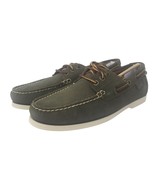 POLO Ralph Lauren Bienne II Leather Boat Shoes Oxford Loafer Olive Green... - €153,10 EUR
