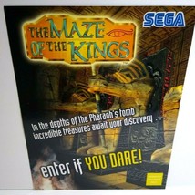 The Maze Of The Kings Arcade FLYER Original 2001 Video Game Vintage Promo Retro  - £13.08 GBP