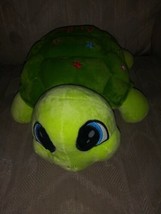 Aruba Sea Turtle Plush 14&quot; Stars On Shell Green Stuffed Animal Souvenir Tortoise - £19.46 GBP