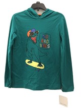 NWT Falls Creek Boys Long Sleeve Tee Hoodie T-Shirt Sz L (10/12) &quot;No Bad... - $9.50