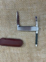 Eller Rostfrei FAG 3 Blade Gentlemans Pocket Knife With Leather Case - £38.01 GBP