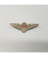 Vintage Stoffel TWA Pilot Wings Uniform Silver Color Plastic 2&quot; Pin Tuck... - $22.65