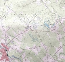 Map Somersworth Maine NH 1973 Topographic Geo Survey 1:24000 27 x 22&quot; TOPO7 - £41.27 GBP