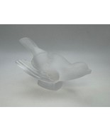 Lalique Frosted Crystal Sparrow With Wings Out Figurine - $210.49 CAD