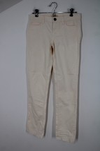 NWD J Crew 25 Short Ivory Stretch Vintage Matchstick Corduroy Cord Pants 17397 - £20.25 GBP