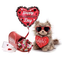 You&#39;re Purrrfect  Valentine Plush Gift set with chocolates  - £44.25 GBP