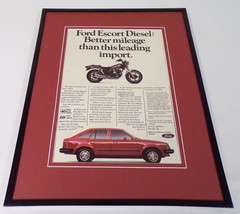 1984 Ford Escort Diesel 11x14 Framed ORIGINAL Advertisement - £27.68 GBP