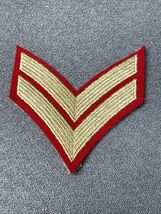 Two Bar Chevron Corporal Queens Royal Hussars Service British Army Patch... - $9.90
