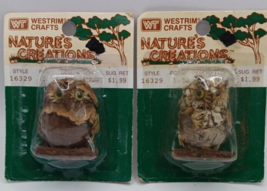 Westrim Crafts Nature&#39;s Creations &quot;Owl Looking Forward&quot; #16329 Lot of 2 ... - £4.52 GBP