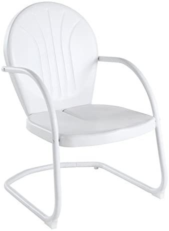 Crosley Furniture Griffith Metal Outdoor Chair - White - $93.99