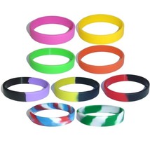 20 Child Size Blank Silicone Wristbands - Overstock Bands Fast Free USA ... - £7.30 GBP