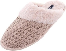 IZOD Womens Knit Scuff Slippers, Small, Pink - £31.28 GBP