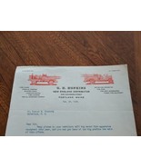 1926 G. H. Hopkins Portland Maine Fireman Fire Department Equipment Lett... - €16,19 EUR