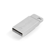 Verbatim 16GB Metal Executive USB Flash Drive - Silver - 98748 - $14.24
