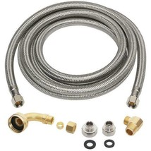 Everbilt 3/8 x 3/8 x 96 in. Stainless Steel Universal Dishwasher Supply Line - £13.18 GBP