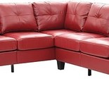 Glory Furniture Newbury KD Sectional, Red. Living Room Furniture, 35&quot; H ... - $1,173.99