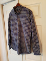 Polo Ralph Lauren Mens Custom Fit Blue Plaid Oxford Long Sleeve Shirt - £11.80 GBP