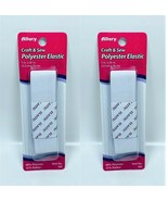 LOT OF 2 Allary Elastic Flat Braided WaistBand 1&quot; x 30 &quot; - $10.78 CAD