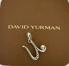 David Yurman .925 Sterling Silver Diamond Script Initial “U”Pendant - $178.20