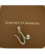 David Yurman .925 Sterling Silver Diamond Script Initial “U”Pendant - €152,55 EUR