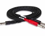 Hosa STP-203 1/4&quot; TRS to Dual 1/4&quot; TS Insert Cable, 3 Meters - £10.90 GBP