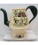 Vintage Metlox Poppytrail Homestead Provincial Coffee Pot Carafe Horse N... - $17.36