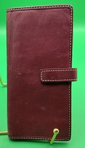 This is a very sweet Rare Red Color leather Vintage Coach Slim ID Card Wallet - $24.26