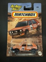 Matchbox Off Road Rally Series #3/6 &#39;90 Volkswagen Golf Country Orange New - $5.99