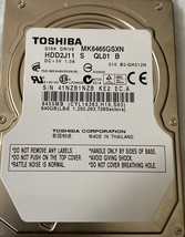 Toshiba 640GB MK6465GSX/N 5400RPM SATA 2.5&quot; Laptop HDD Hard Disk Drive - $9.49