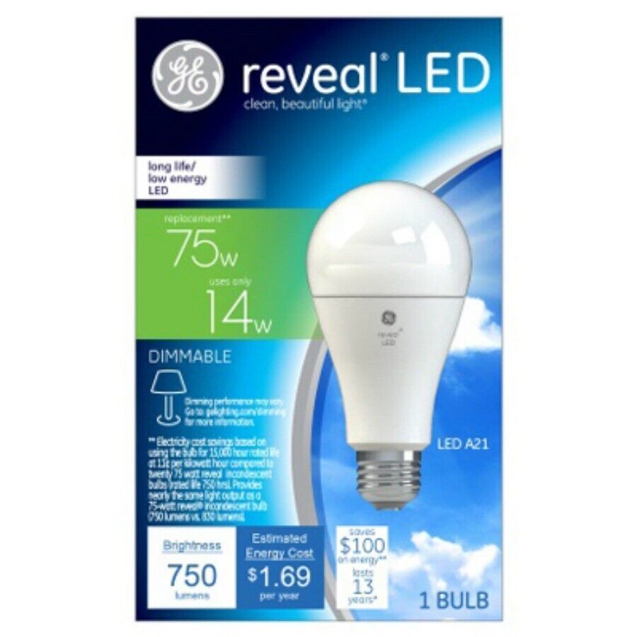 Primary image for GE Lighting  Light Bulb Dimmable 45657 14 Watt E26 A21 Soft White LED