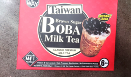 Taiwan Brown Sugar Boba Milk Tea Classic Premium Milk Tea - £24.94 GBP