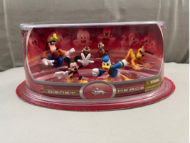 Disney Heroes Collectible Figurine Playset Mickey Goofy Pluto Donald Chi... - $49.90