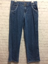 Chadwicks Womens Cropped Leg Capri Jeans Stretch Blue Denim Casual Size 10  - £3.89 GBP