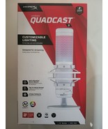 HyperX QuadCast S RGB USB Condenser Microphone for PC/PlayStation 4 - White - £60.08 GBP