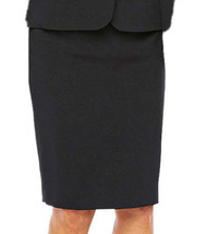 Le Suit Womens Petite Solid Skirt Size 16P Color Black - £27.10 GBP