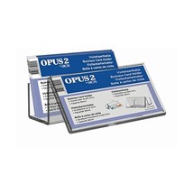 OPUS 2 30 mm Crystal Clear Acrylic Counter Business Card Holder  - $13.00