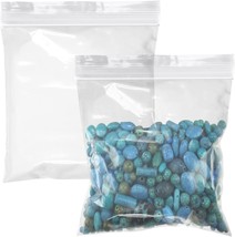 100 Seal Top Bags Clear Zip Locking Reclosable Bags 2 Mil 2x3 5x5 6x6 - £7.32 GBP+
