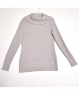 Calvin Klein Sweater Gray Knit Cowl Neck Long Sleeve Women&#39;s Size Medium - £18.71 GBP