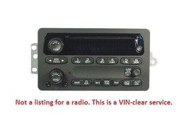 GM radio VIN clear UNLOCK service for locked 2000+ Class 2 radios - £35.66 GBP