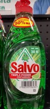 3X SALVO LAVATRASTES LIMON / LEMON  DISHWASHING SOAP 3 de 300ml c/u -ENV... - $24.18