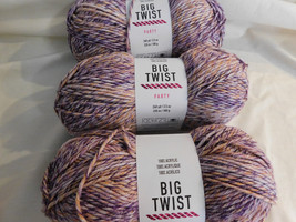Big Twist Party Lavender Bellini lot of 3 Dye lot CNE1223039 - £14.93 GBP